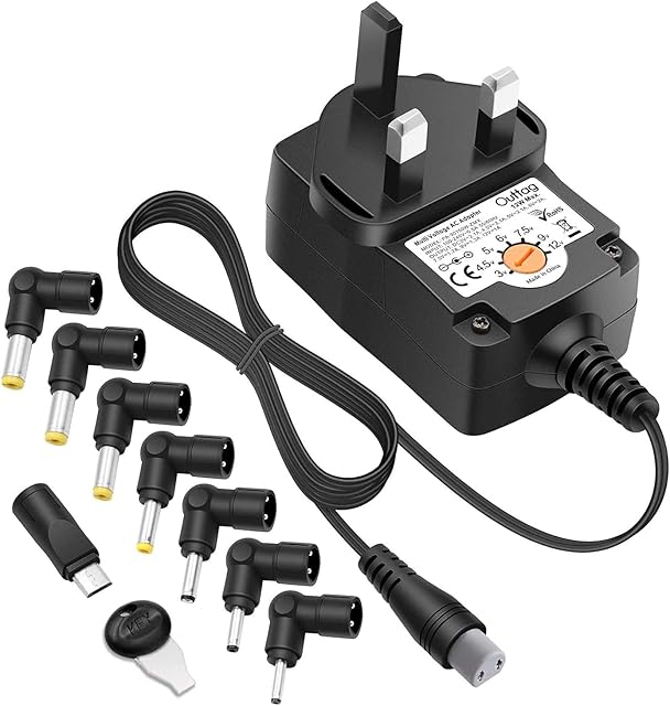 AC Charger Adapter Power Supply AC to DC 12W Wall Main Charger 3V 4.5V 5V 6V 7.5V 9V 12V 1A for Bluetooth BT Speakers Routers CCTV Cameras LCD Android TV Box USB HUB IP Camera LED Lamps Smart Phones