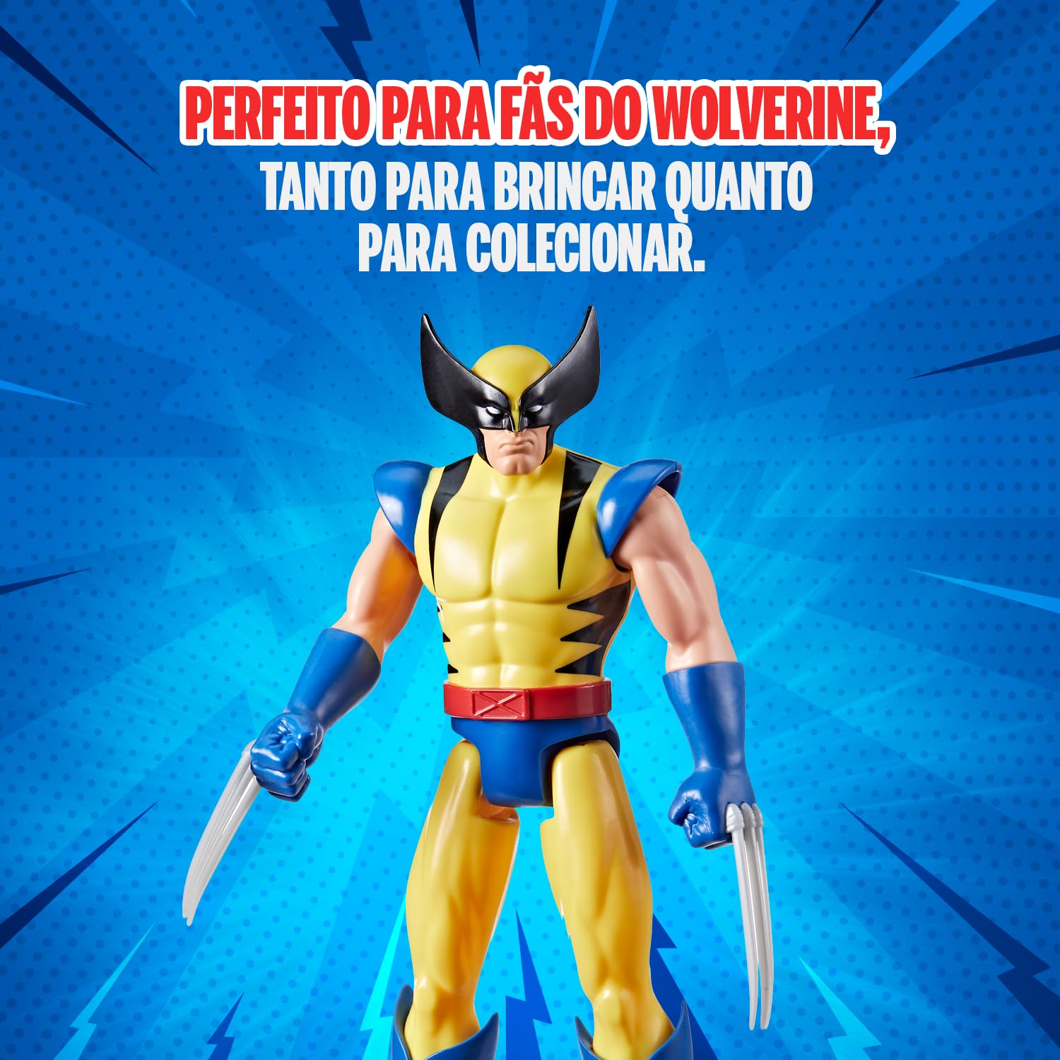 Marvel Titan Heroes X-Men, Boneco Wolverine, Figura articulada de