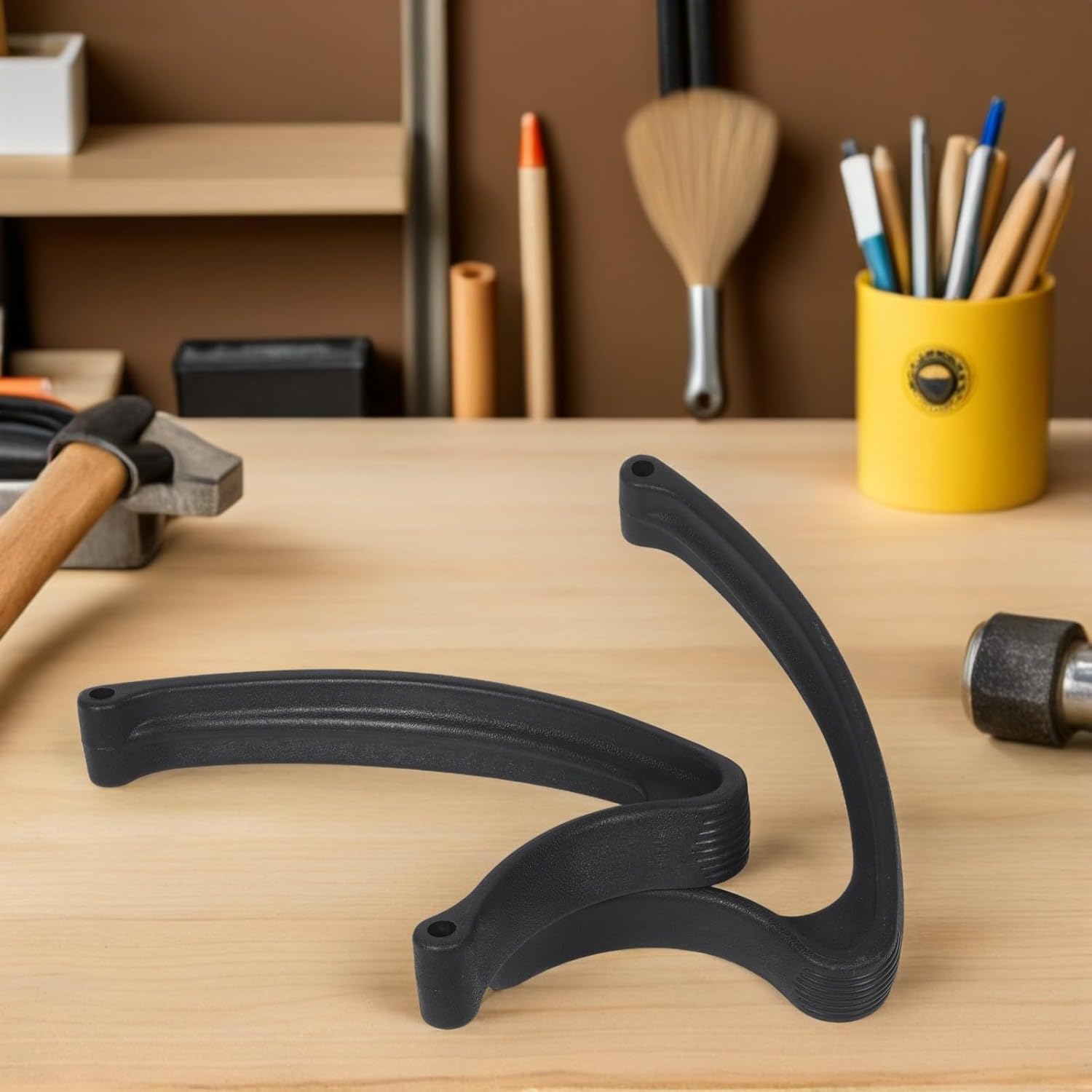 BETOOKY Office Chair Armrest Replacement Pair Plastic Computer Chair Arm Pads Support for Desk Suitable for Office Workers