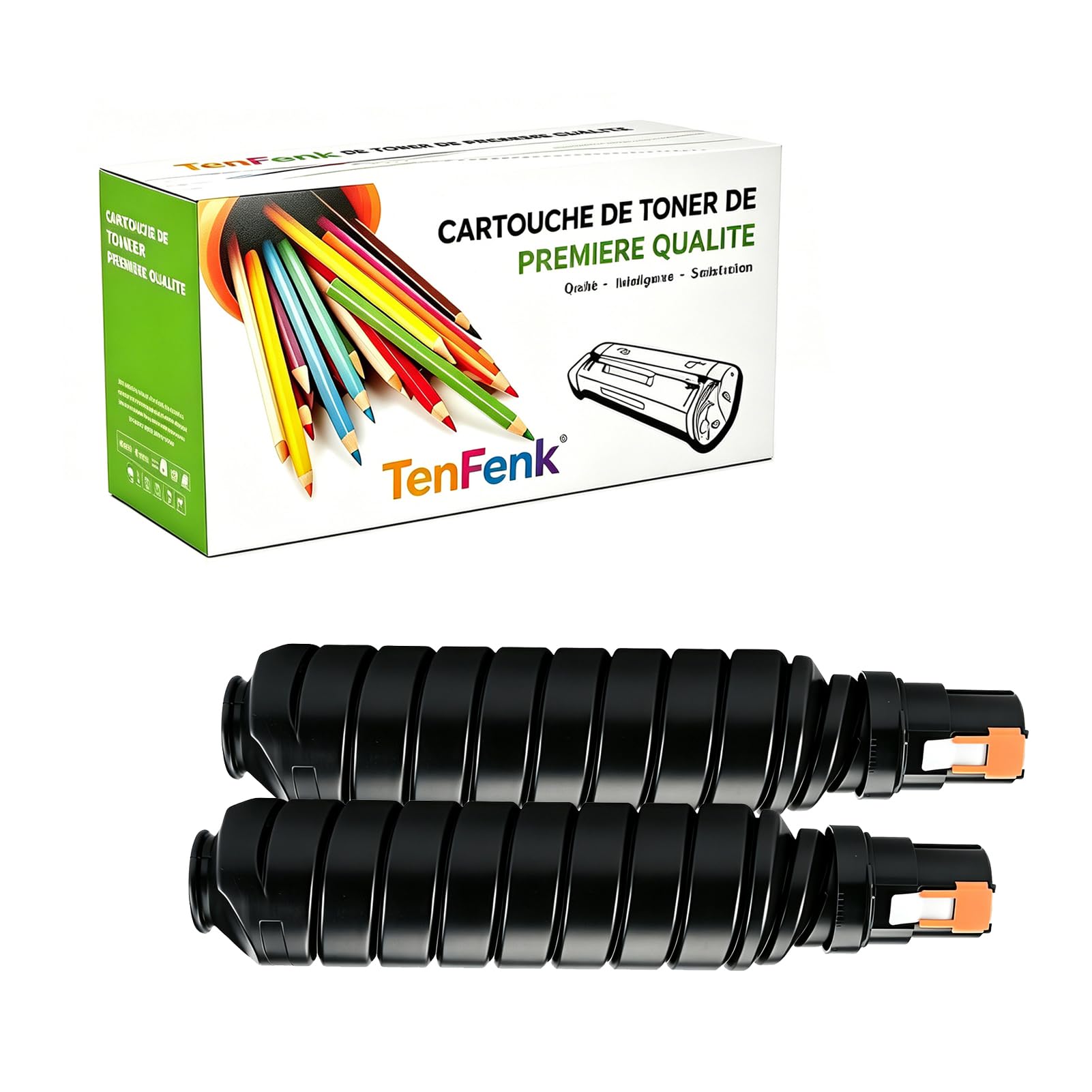 Compatible Reemplazo Cartucho De Tóner Para Toshiba T6000E T-6000E Para Uso Con Toshiba E-Studio 520 600 620 720 850 Impresora,(Negro- 60100 Páginas),2 pack