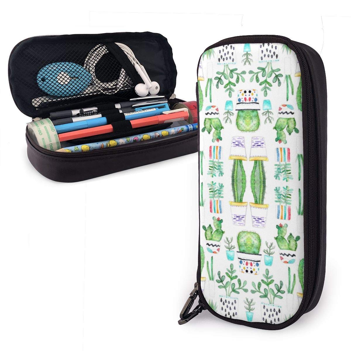 Pu Leder Federmppchen Aquarell-Sukkulenten-Kaktus Federtasche  Multifunktions Federmappe Langlebig Groe Kapazitt Federmppchen Fr Schul  Teenager College : Amazon.de: Brobedarf & Schreibwaren