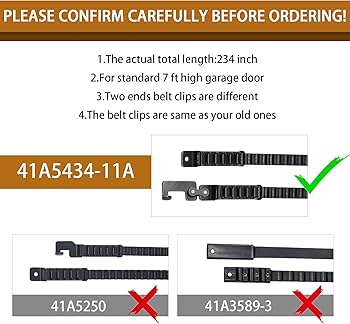 Drive Belt 41A5434-11,234'' Garage Door Openers Belt 41A5434-11A Drive Belt 41A5434-11,234'' Garage Door Openers Belt 41A5434-11A