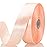 YASEO 1 Inch Peach Solid Satin Ribbon, 50 Yards Craft Fabric Ribbon for Gift Wrapping Floral Bouquets Wedding Party Decoration