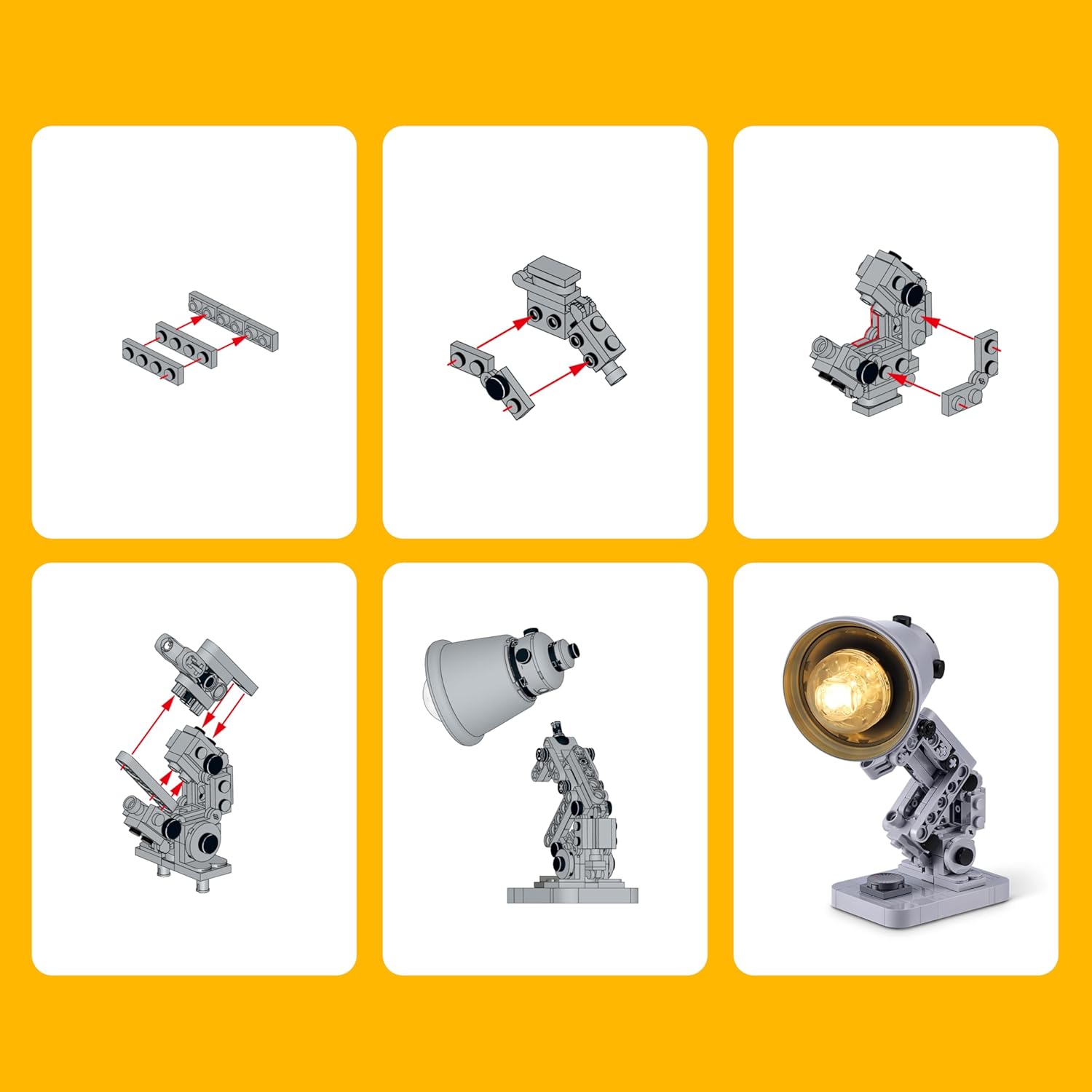MAX Build More Premium Home Collection 2 Pack (Books & Lamp) by ZURU – Novelty Unboxing Toy & Building Brick Collectible Minis with 282 Pieces