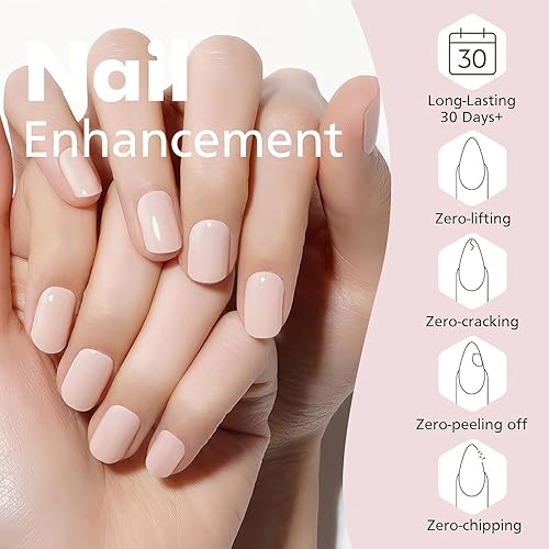 Miniatura 7 de Juego de 6 esmaltes de uñas de gel de gelatina de 6 colores, rosa suave, rosa, magenta, fucsia, transparente, kit de arte de uñas de gel UV LED,