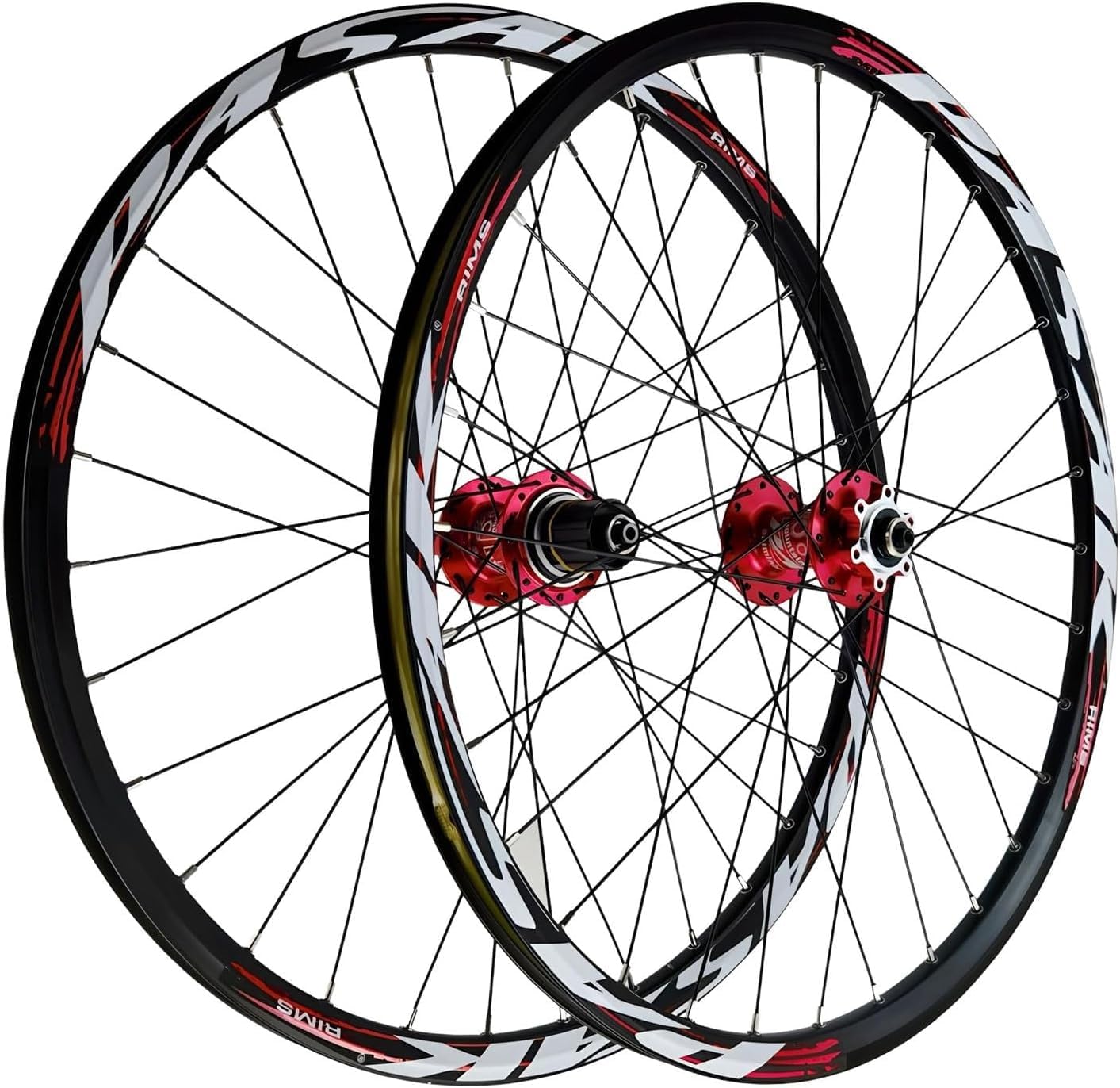 Juego De Ruedas para Bicicleta De Montaña 26 27.5 29 Pulgadas, Aleación De Aluminio, Freno De Disco, Buje HG, Ruedas De Bicicleta con Liberación Rápida, Compatibilidad 7-12 Velocidades