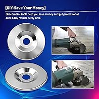 Vista 6 de Disco retráctil de 4 ½ pulgadas de diámetro, 055 pulgadas (0.055 in) de grosor, herramienta de fabricación de chapa metálica, reparación de paneles