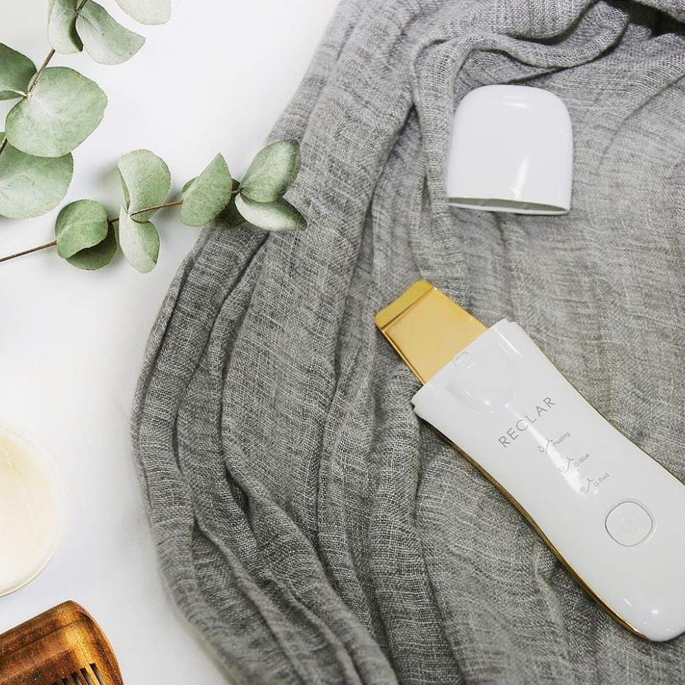 Gold Blade Portable Ultrasonic Galvanic Water Peeling Facial Anti-Aging Skin Care Device