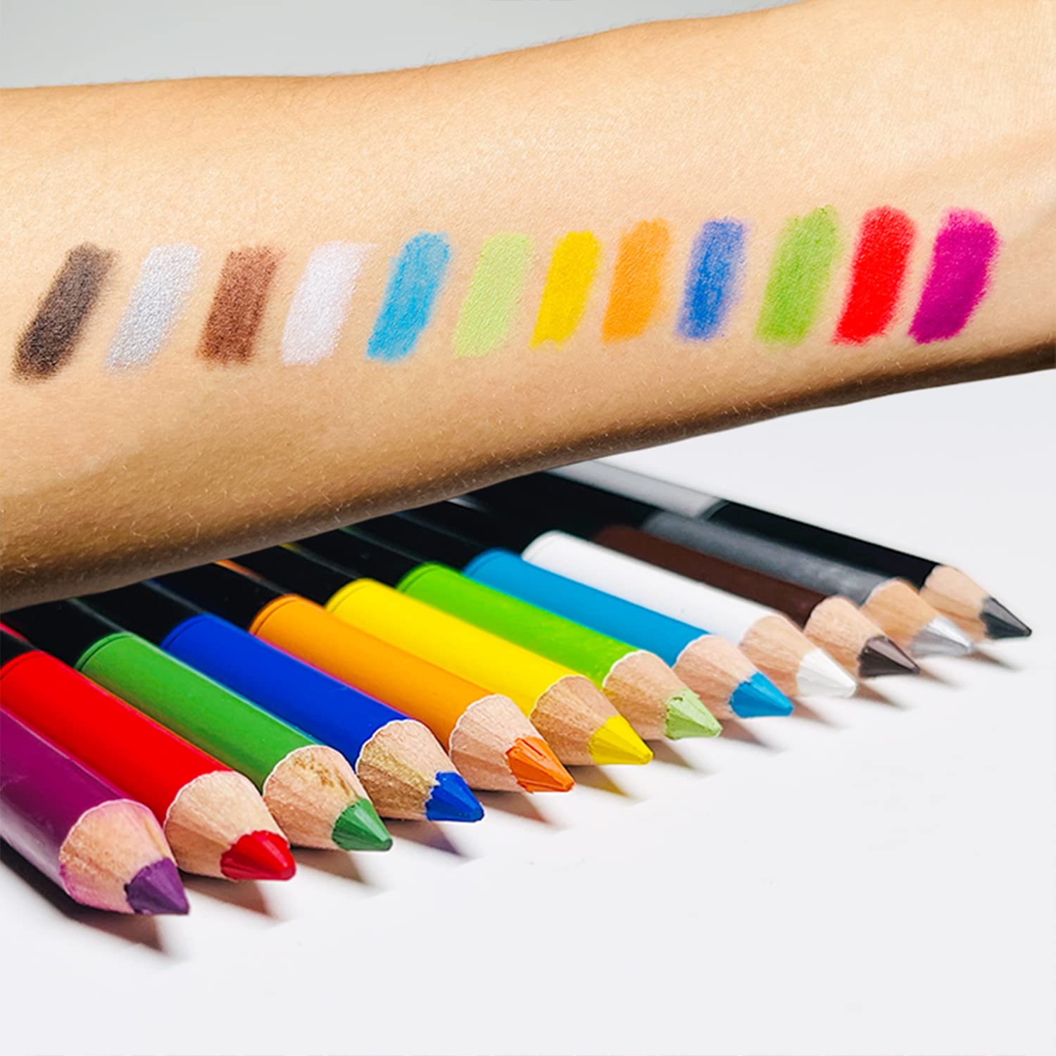 Lápiz delineador de ojos colorido moda maquillaje lápiz de cejas larga duración impermeable lápiz delineador de ojos 3