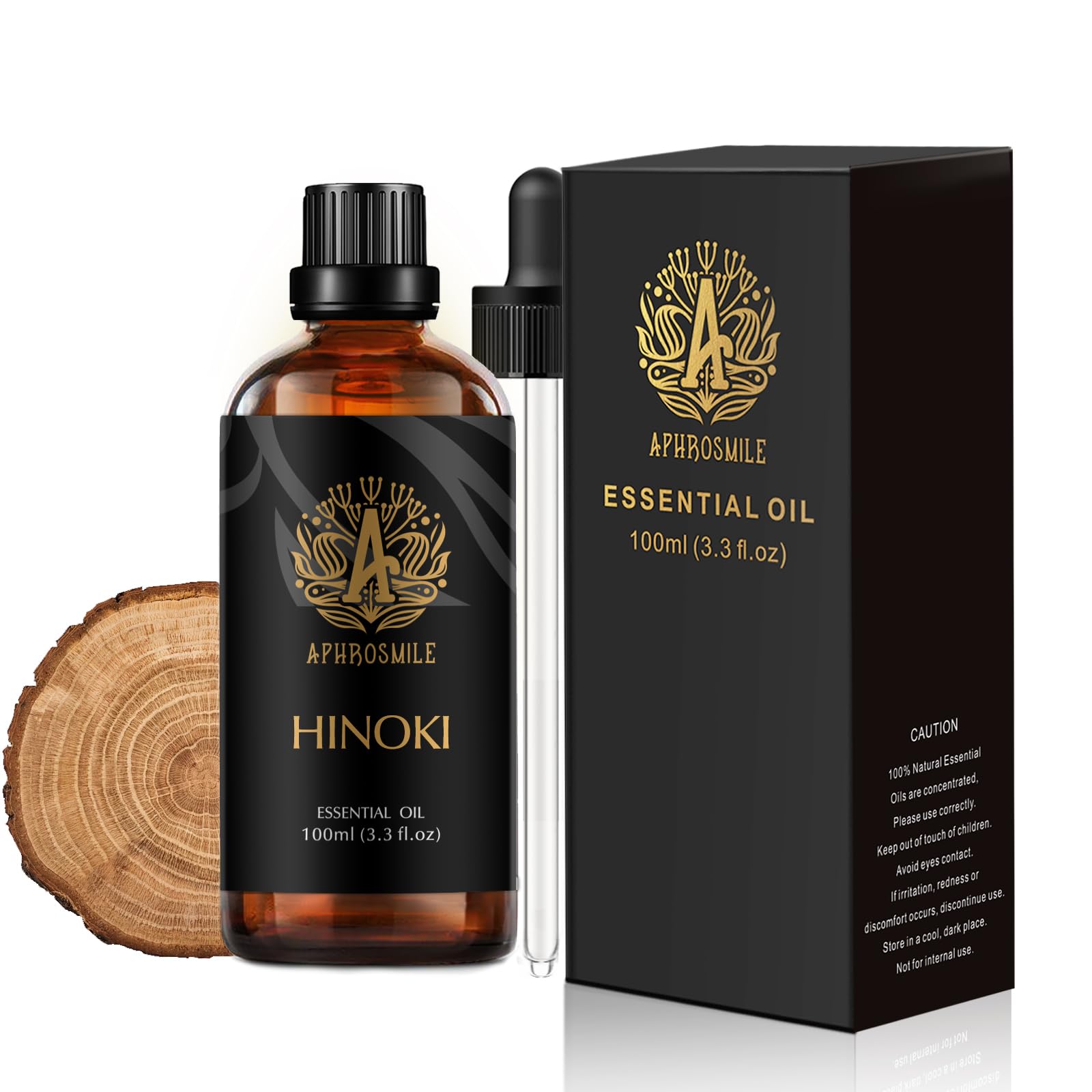 Aromatherapy Hinoki Essential Oil for Air Freshener, 100ml 100% Pure Hinoki Essential Oils for Diffuser, 3.3oz Aromatherapy Hinoki Oil for Candle Making, 100% Pure Hinoki Oils for Oil Burner