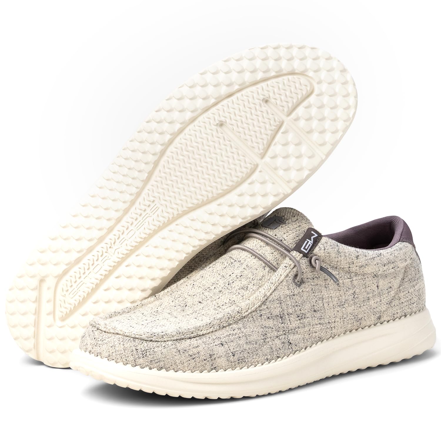 Gator Waders Mens Casual Shoes – Men's Loafers &amp; Slip-Ons Camp Shoes with No-Tie Laces -Arch Support Boat Shoes for Everyday Wear