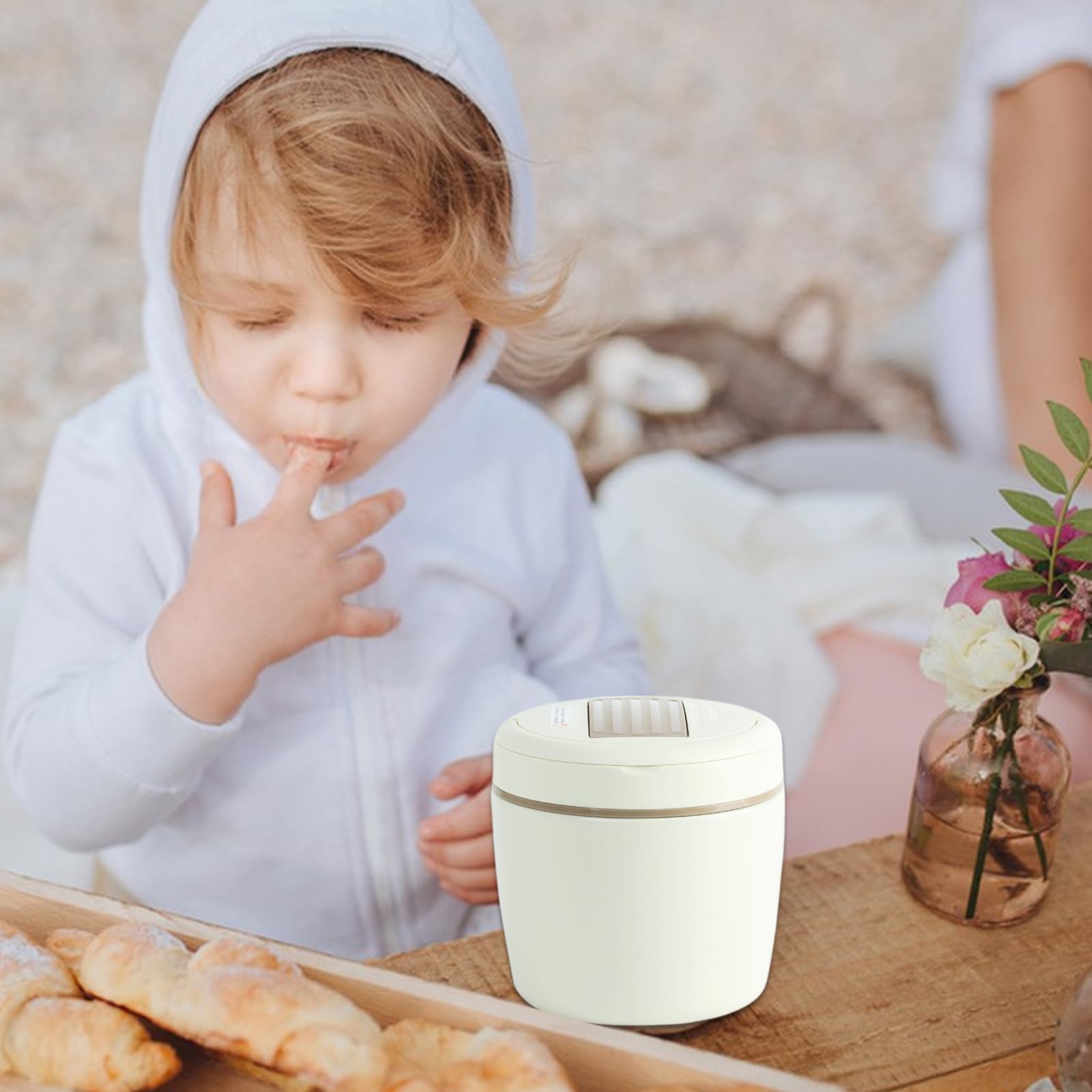 Térmica Para Comida Caliente 1.2L Acero Inoxidable Al Vacío Ancha