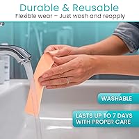 Vista 7 de ViveCare - Cinta de silicona para cicatrices (rollo de 1.6 x 120 pulgadas), cinta de silicona de grado médico para cicatrices quirúrgicas, sección