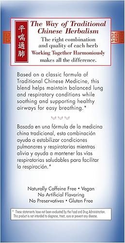 Miniatura 5 de Bravo Tea, Lung Soother té de hierbas, sin cafeína, 20 bolsas de té