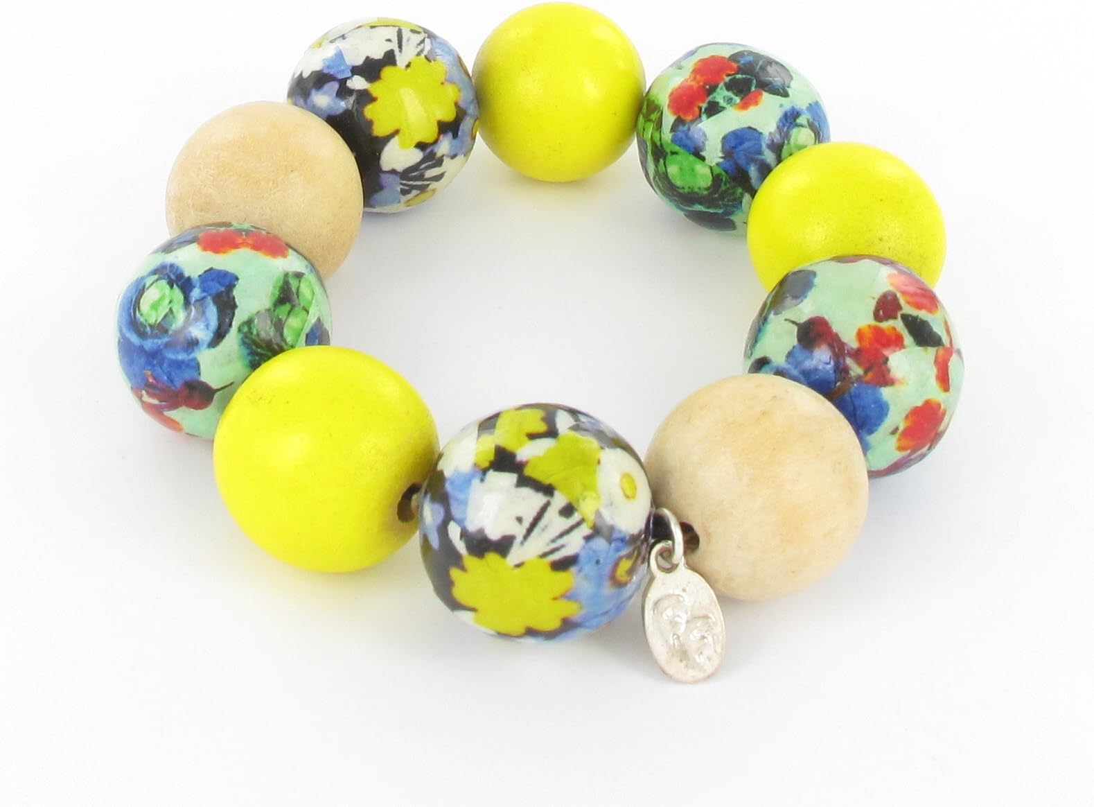 Fanny Fouks Large Yellow Beads Bracelet