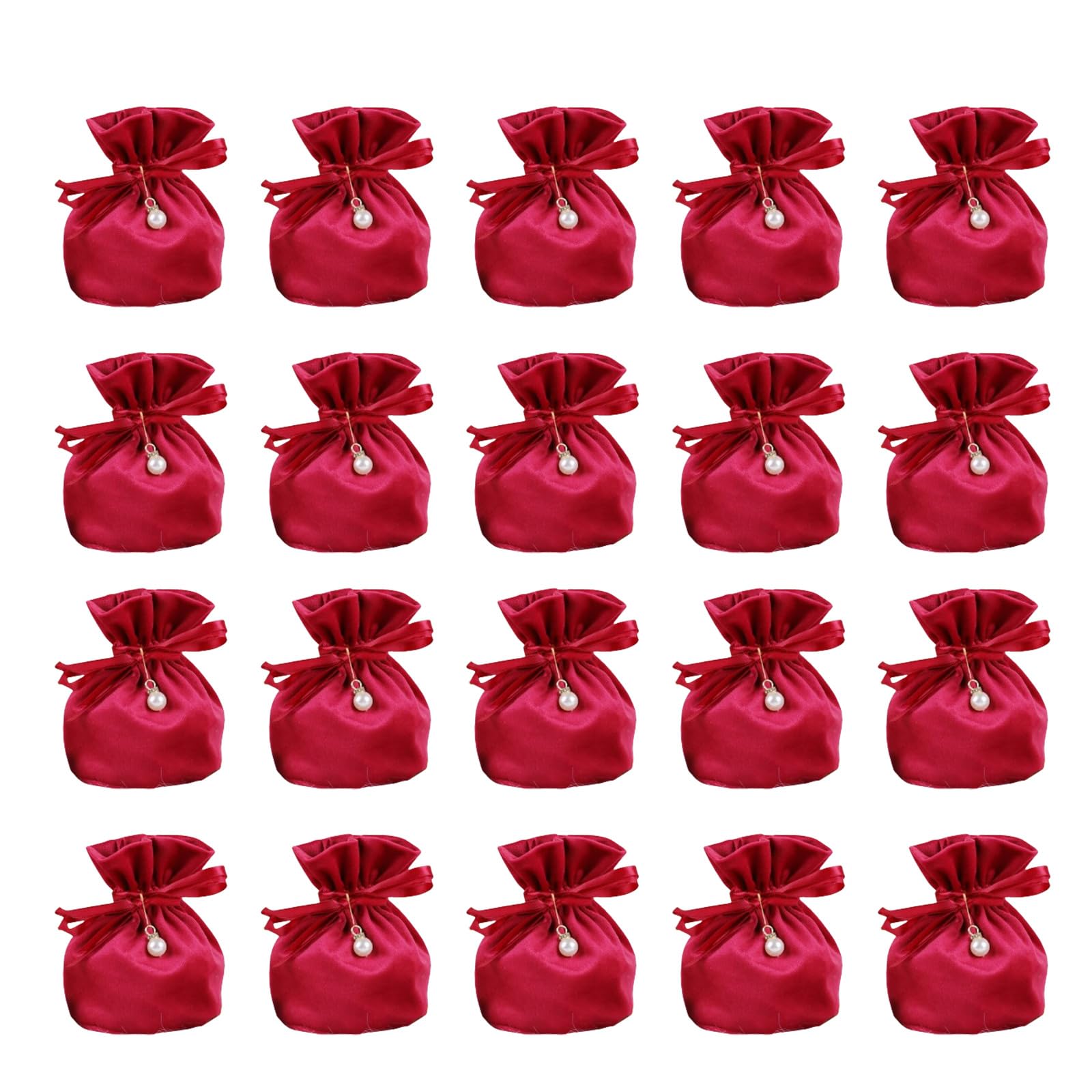 Elnwnnkc 20pcs Soft Plush Gift Candy Bags Elegant Plush Pouches Sturdy Gifs Storage Bags for Chocolate Packaging Celebration