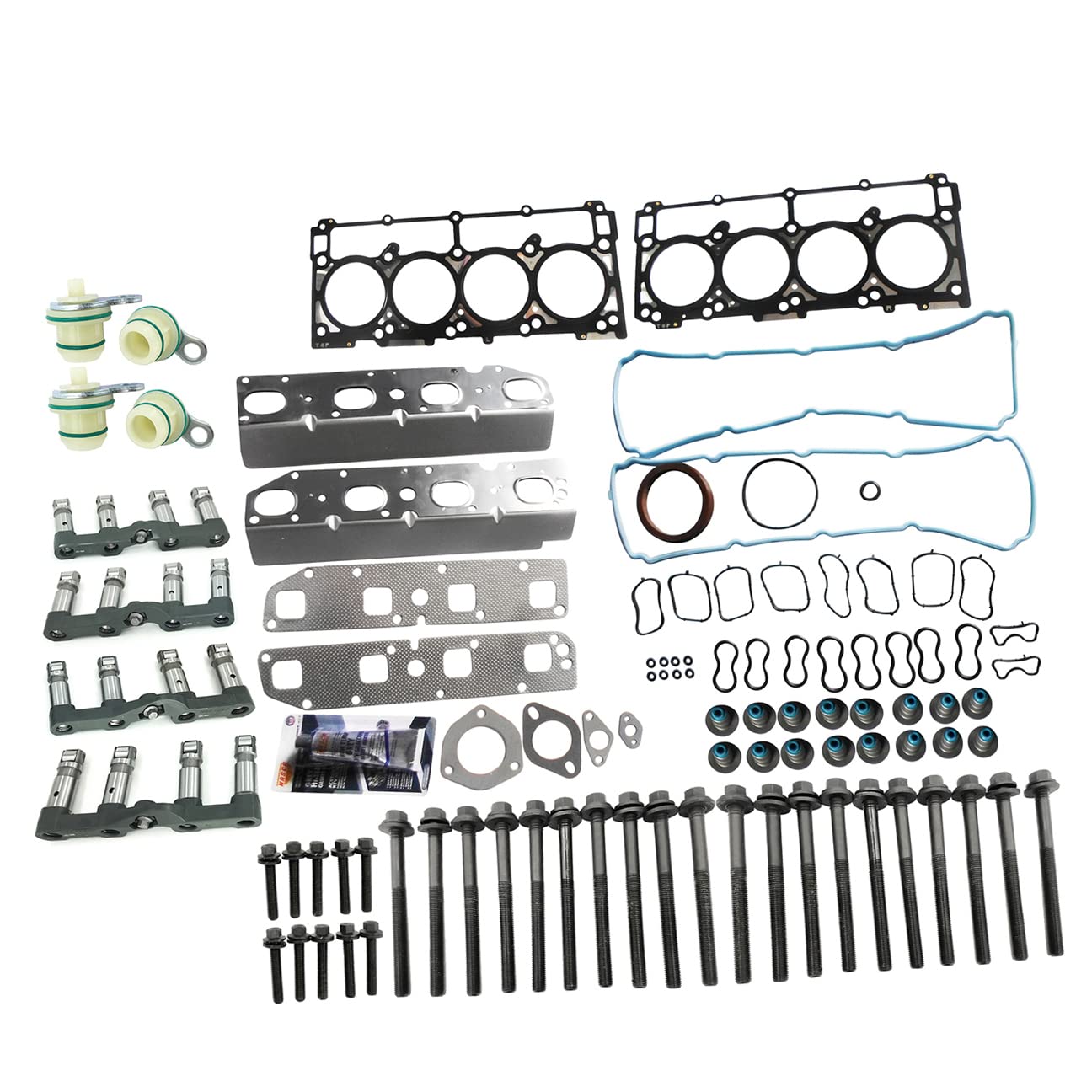 PartsFlow Lifter Gaskets Bolts With Mds Kit for 2009-2015 Chrysler Dodge Jeep Hemi 5.7L 53021720AE
