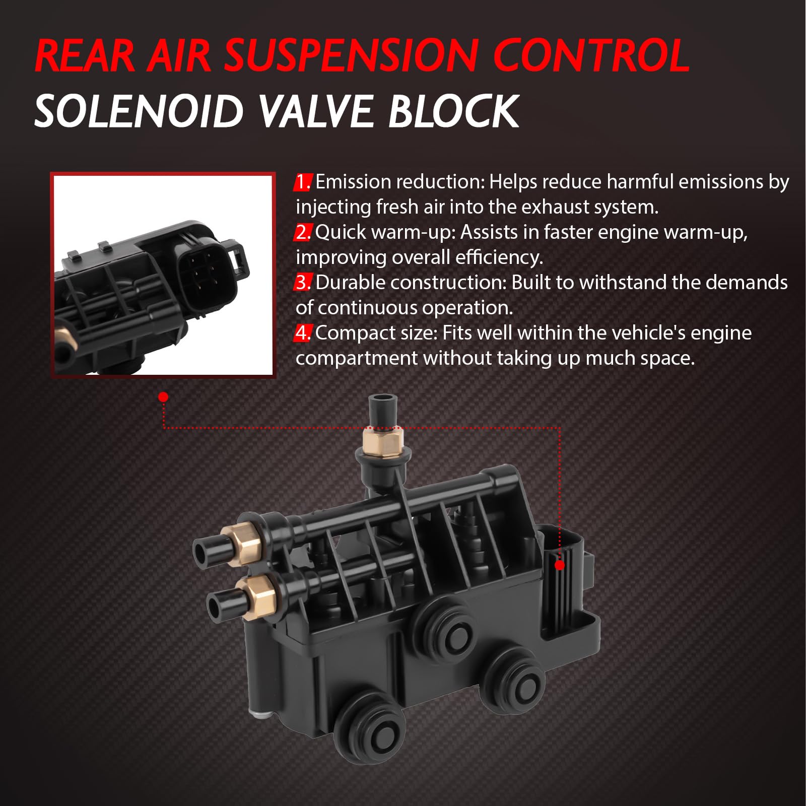 Luftfederung Ventilblock Ventileinheit Luftfederventilblock Ventil Luftfederung Ersatz für 3 L322 Sport L320 Dis-covery 3 4 L319 2009-2018 Autozubehör Teil# RVH000095 RVH000055