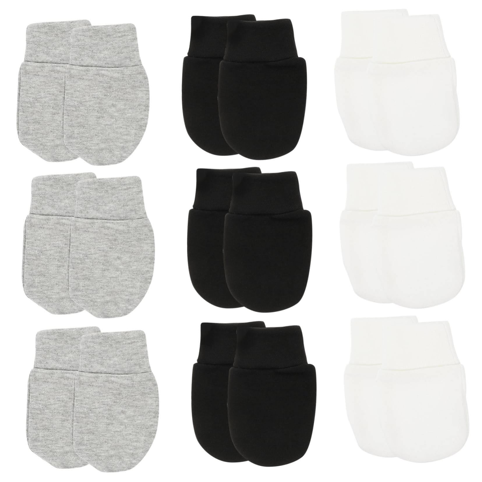 Veemoon Infant Mittens 9 Pack Unisex Newborn Gloves Soft Cotton Mittens No Scratch Protection