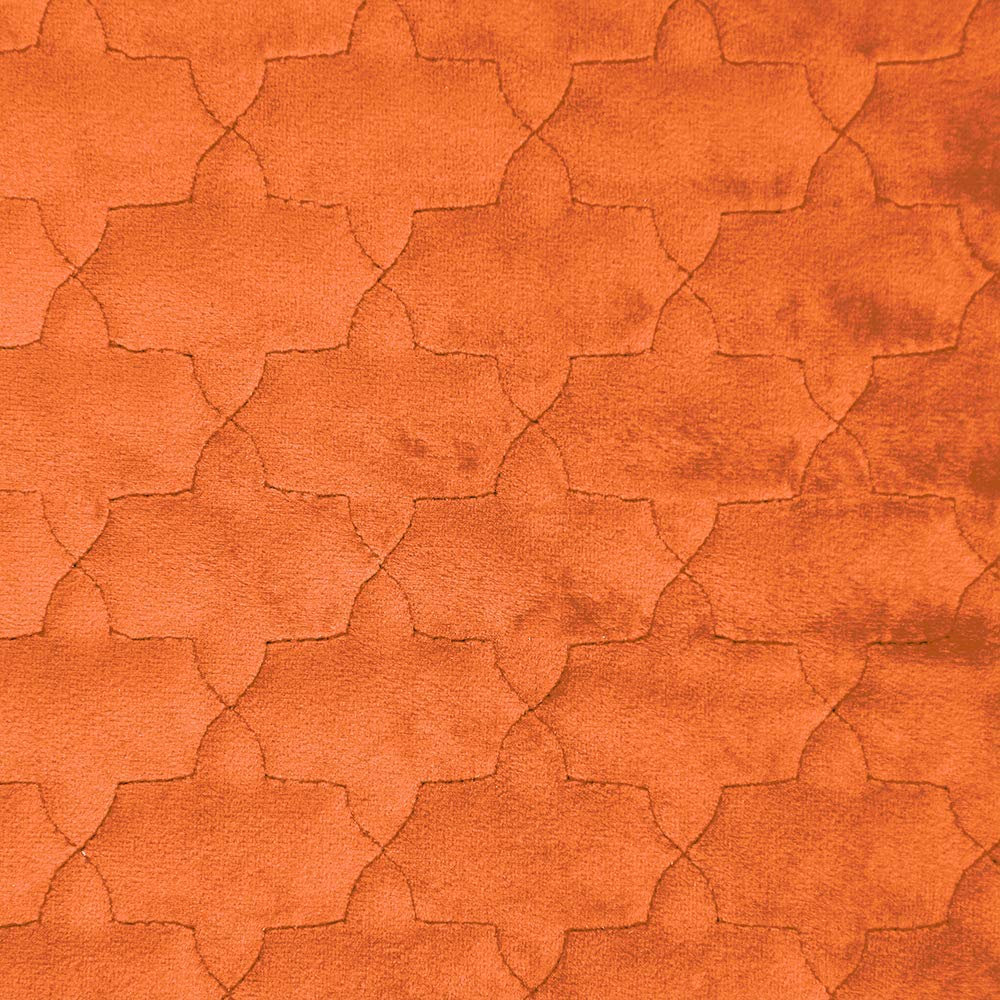 Deshome Viki TP – Tejido al metro de terciopelo acolchado altura 140 cm para cojines de sofá o sillas naranja 10 metros