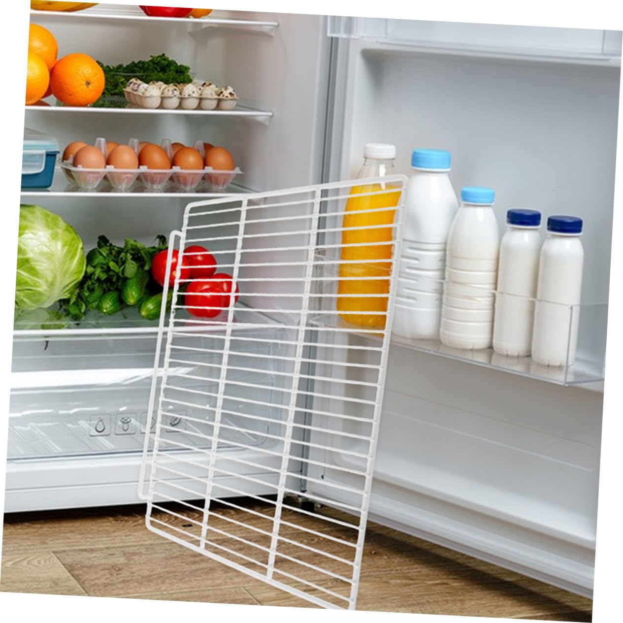 Estante Divisorio para Refrigerador y Congelador de Acero Blanco 1 Pieza