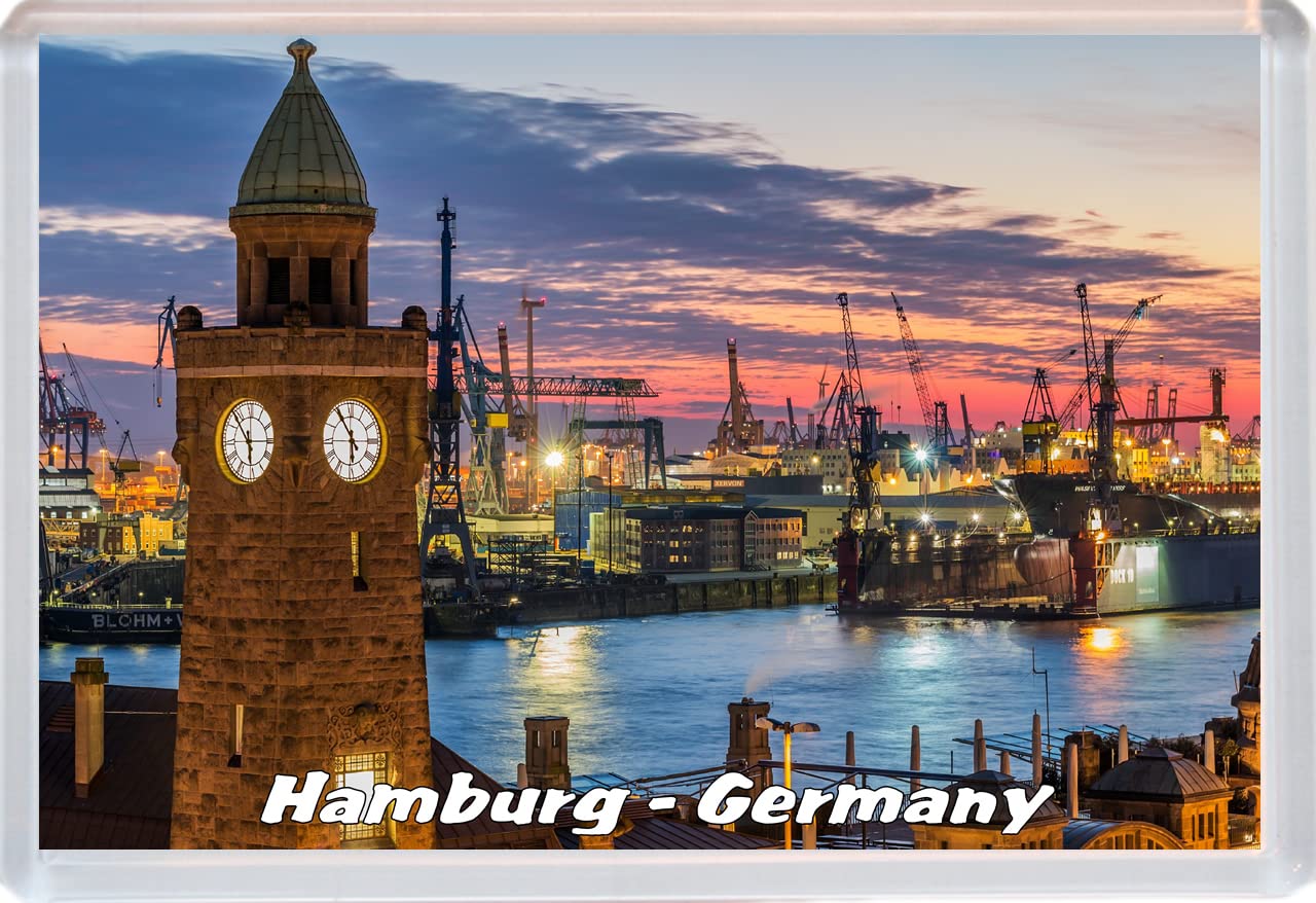 Baked Bean Store Multicolor Hamburg - Germany - 96 X 67Mm Jumbo Fridge Magnet/Magnets Bbsfhm255