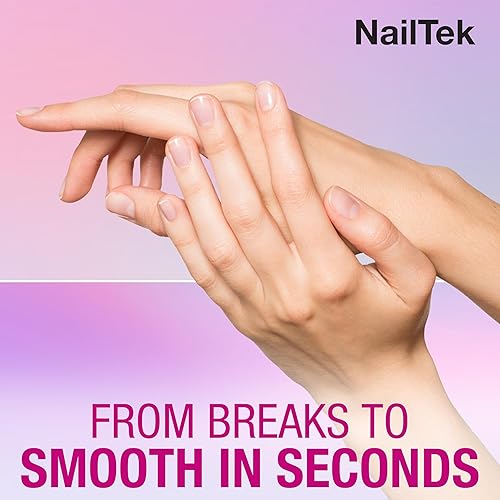 Miniatura 2 de Nail Tek Lima de cristal  Lima de uñas de cristal con estuche, duradera y suave para uñas naturales, diseño fácil de viajar, fucsia, mini 3 pulgadas