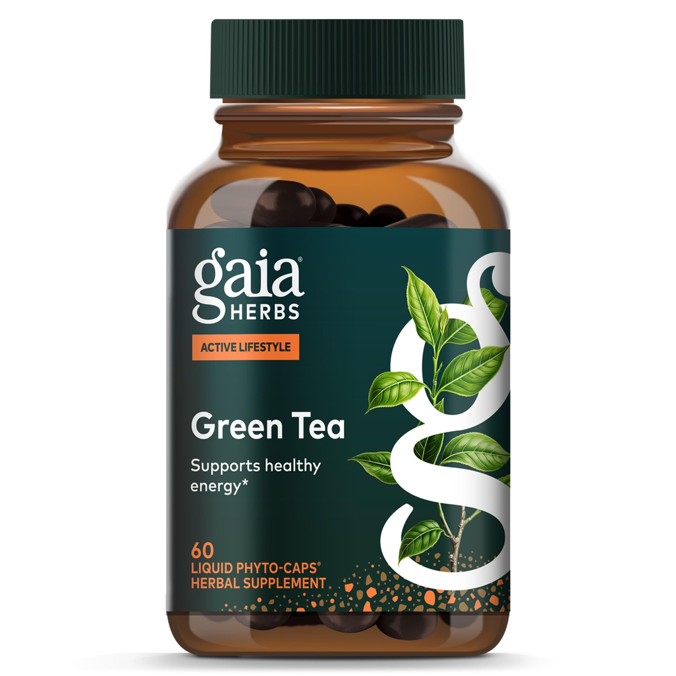 Gaia Herbs Green Tea, 60 Vegan Capsules, 30 Servings
