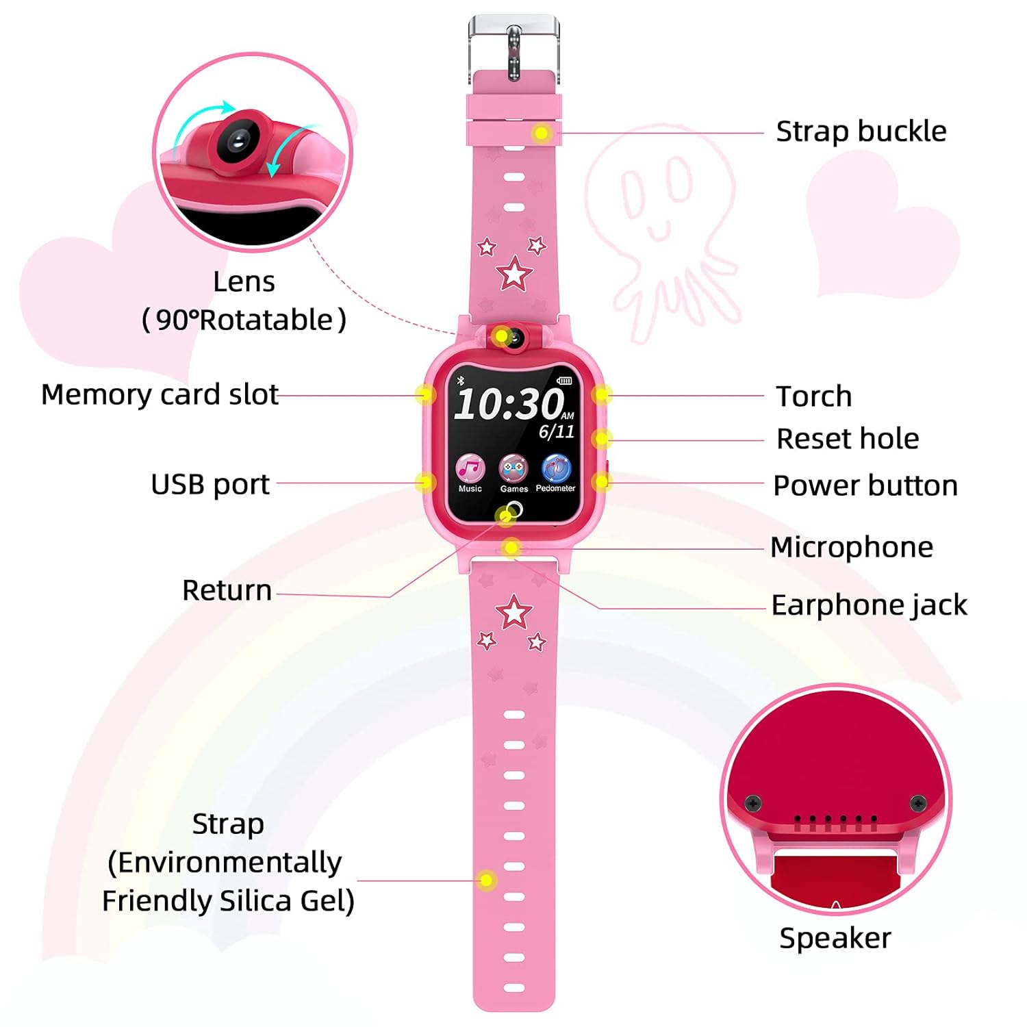 Children's Smartwatch with Math Challenges
