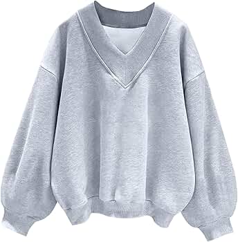 ☆新品未使用☆gypsohila V Neck Sweat Lightgray Women's V-neck