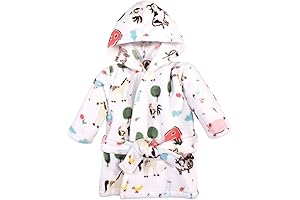 Hudson Baby Unisex Baby Plush Animal Face Bathrobe: Soft and Cozy for...