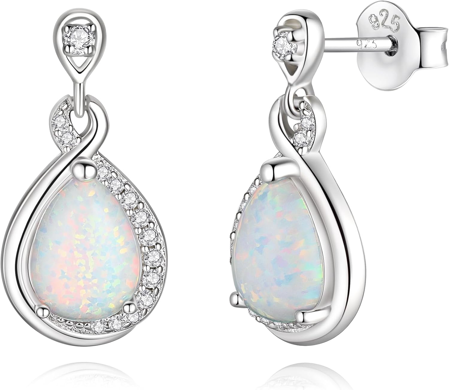 Orecchini Argento 925 Pendenti Con Perla A Goccia Color Grigio Perl - Foto 2