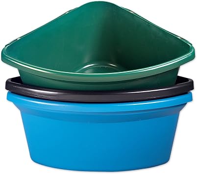 Fortiflex Corner Feeder for Dogs and Horses, 6-Gallon, Hunter Green