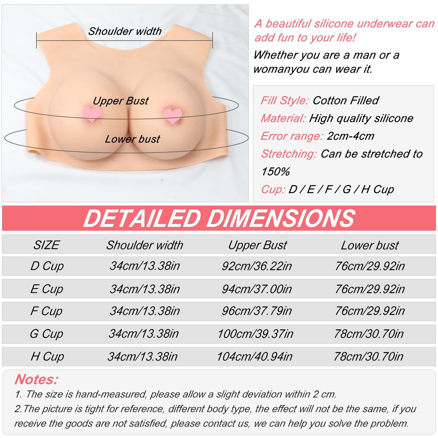 Formas De Pecho Realistas Pechos Falsos Para Travestis Drag Queen Shemaletransgender Crossdressinghalf Pecho Artificial Solido