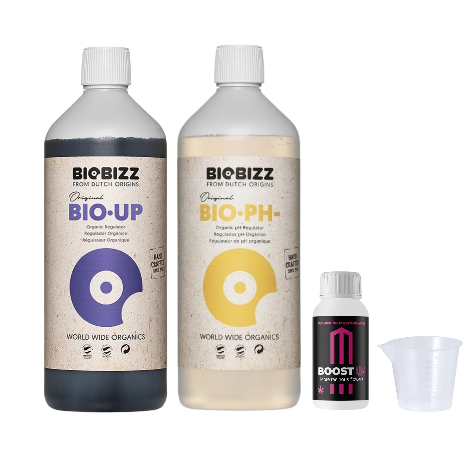 Biobizz ph GrowMania 500 ml - ph -500 ml up Nutriments Boost | Set d'engrais intérieur