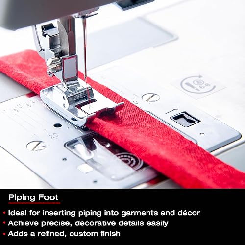 Miniatura 8 de SINGER - Kit de accesorios de máquina de coser incluye 9 prensatelas aguja doble y estuche