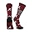 TCK Alabama Crimson Tide Mayhem Crew Socks (Crimson/Black/White, Medium) - Alabama Crimson/Black/White,Medium
