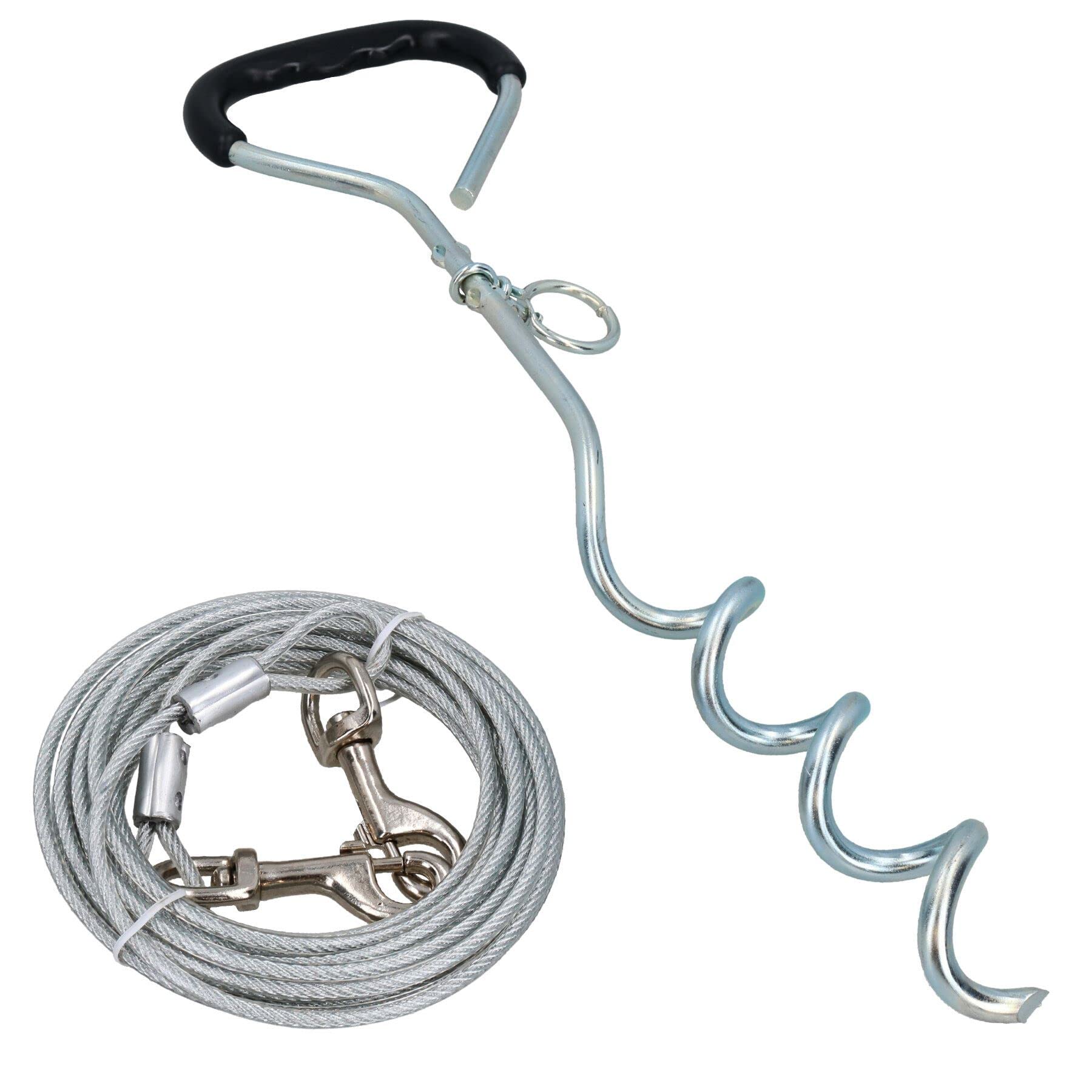Câble d'attache pour chien AB Tools 6,1 m pour empêcher les fuites du chiot