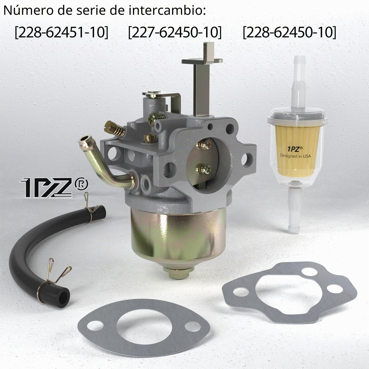 1PZ FR1-EY2 - Carburador de repuesto para Robin EY15 EY20 Motor 227-62450-10 228-62451-10 228-62450-10 Motocultor desbrozadora carburador con junta de filtro de aire