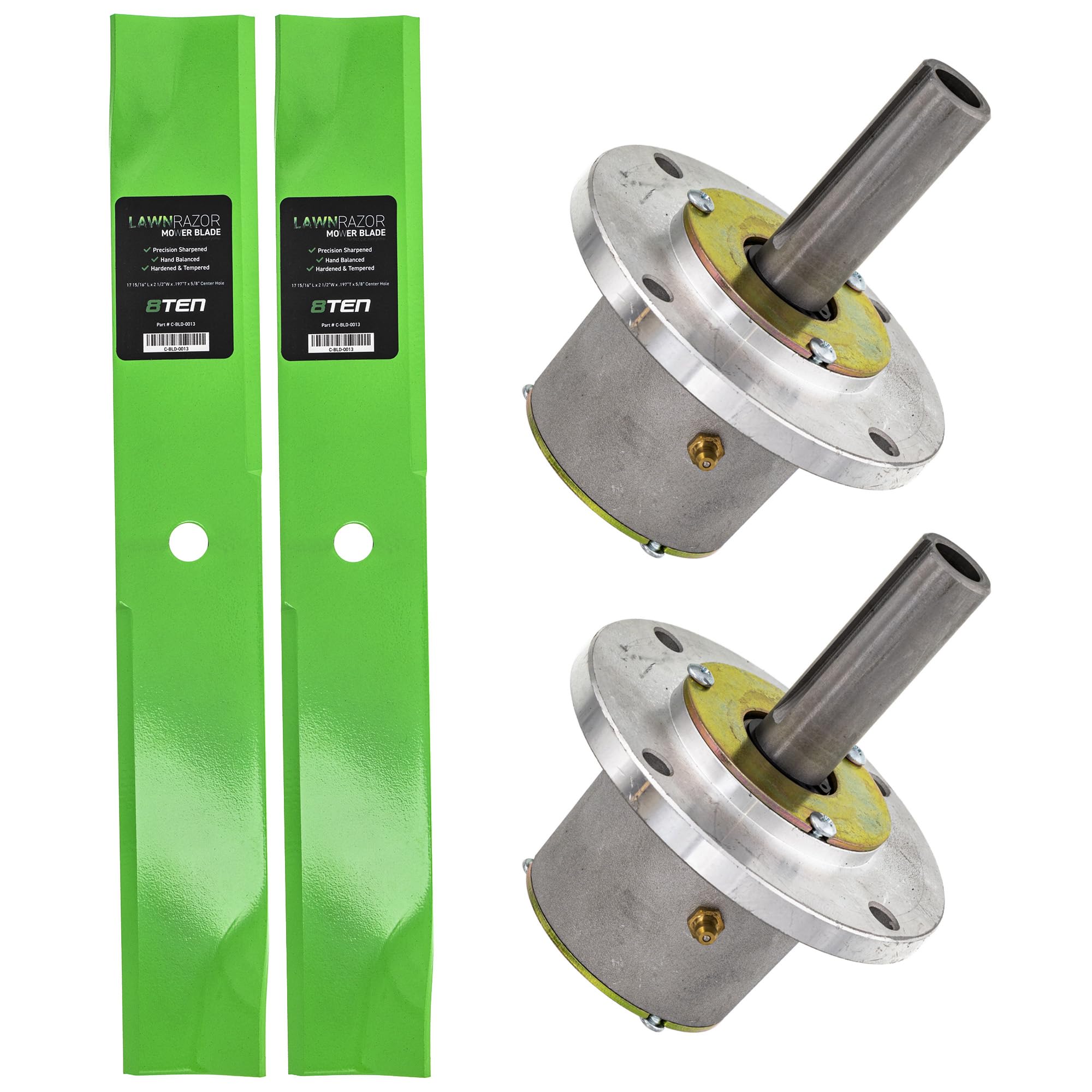 Amazon.com : 8TEN Deck Spindle Blade Kit Set Combo Bunton for John