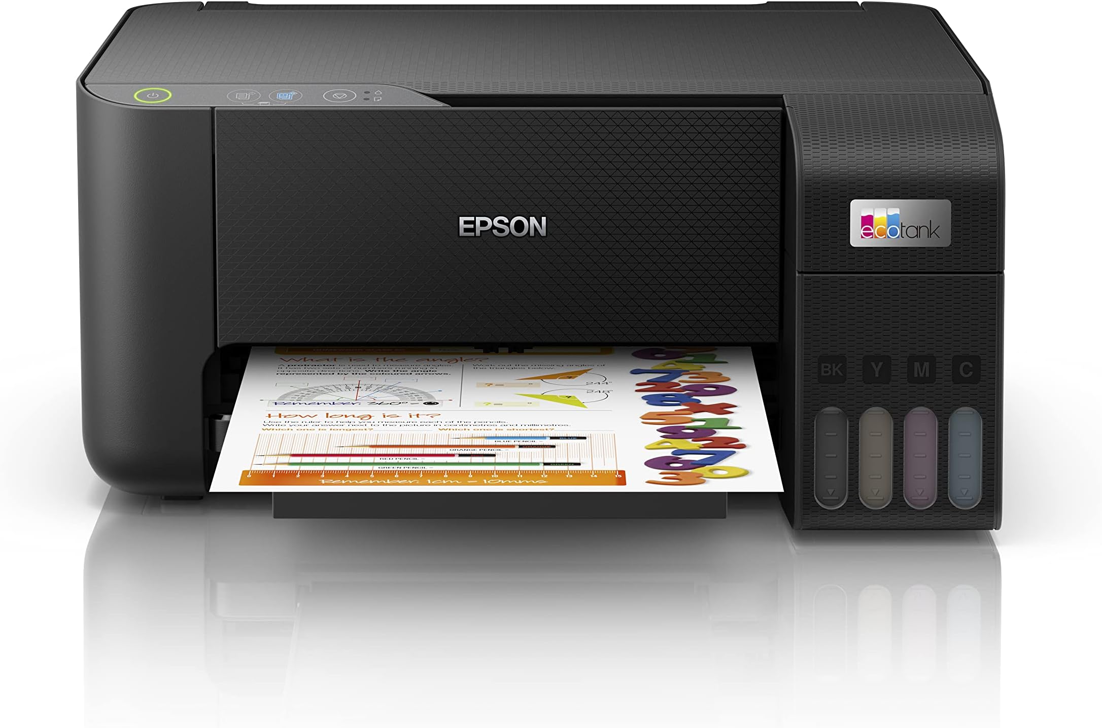 Ecotank L3210 Home Ink Tank Printer A4, Colour, 3 In 1 Printer, Black, Compact