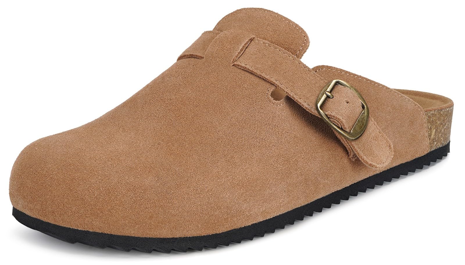Sabot Donna Ciabatte Uomo Chiuse con Comodo Pantofole in Pelle Scarpe da Giardino Traspirante Sandali Ciabatta 36-46