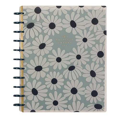 Happy Planner Disc-Bound Planner Jan.–Dec. 2026, Includes 3 Extra Months and 2 Sticker Sheets, Big Size, 8.5" x 11", Horizontal Layout, Green Garden