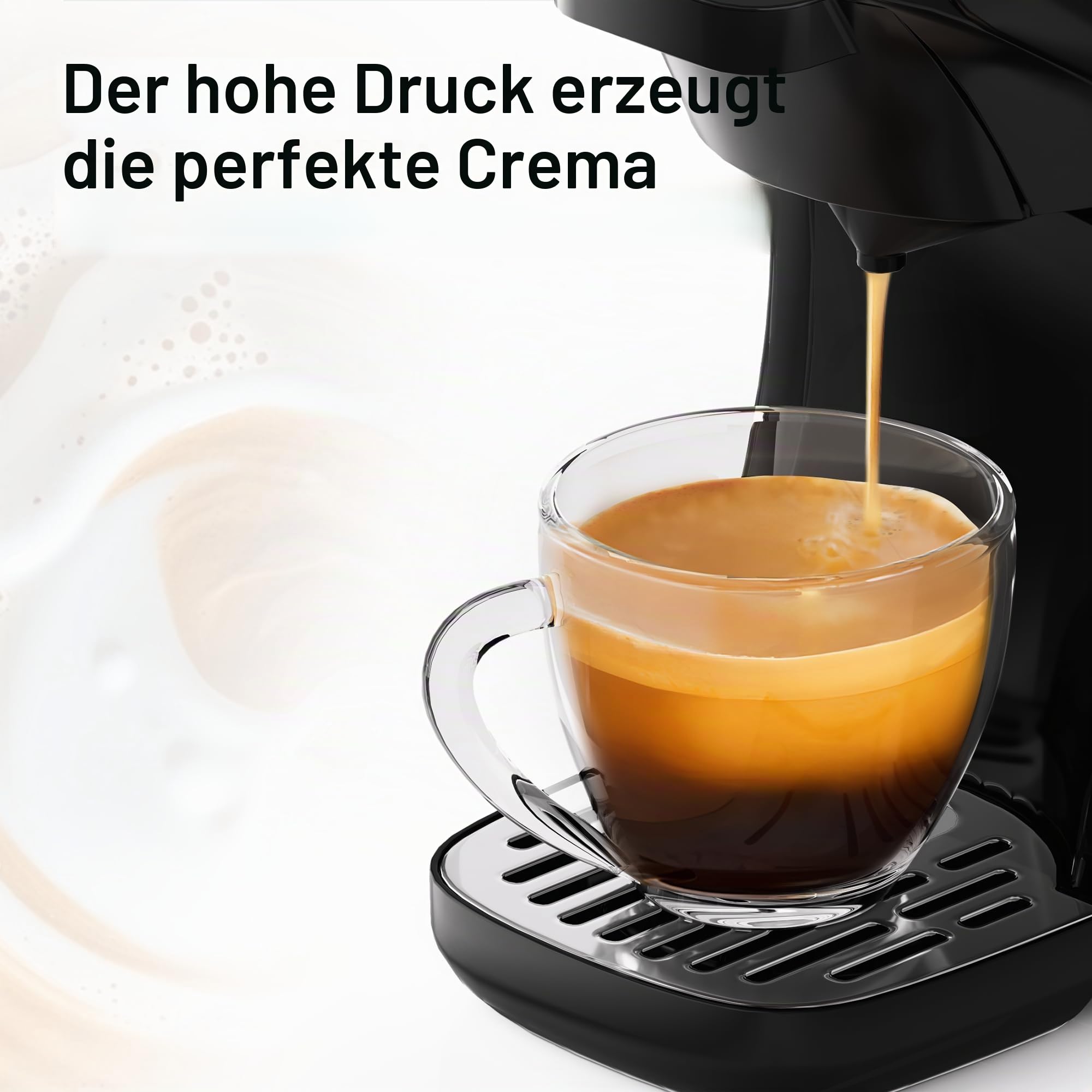 HIBREW H1B 6-in-1 Kapselkaffeemaschine, 20 Bar Kompakte Espressomaschine | Kompatibel mit Ns*/DG*/Es*/Kcup* & Gemahlenem Kaffee, Einstellbare Temperatur & Füllmenge, Heiß- & Kaltbrühfunktion