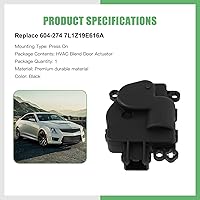 Vista 2 de SCITOO Actuador de puerta de mezcla de calentador HVAC 604-274 compatible con Ford Expedition 2007-2014, para Lincoln Navigator 2007-2017, reemplazo