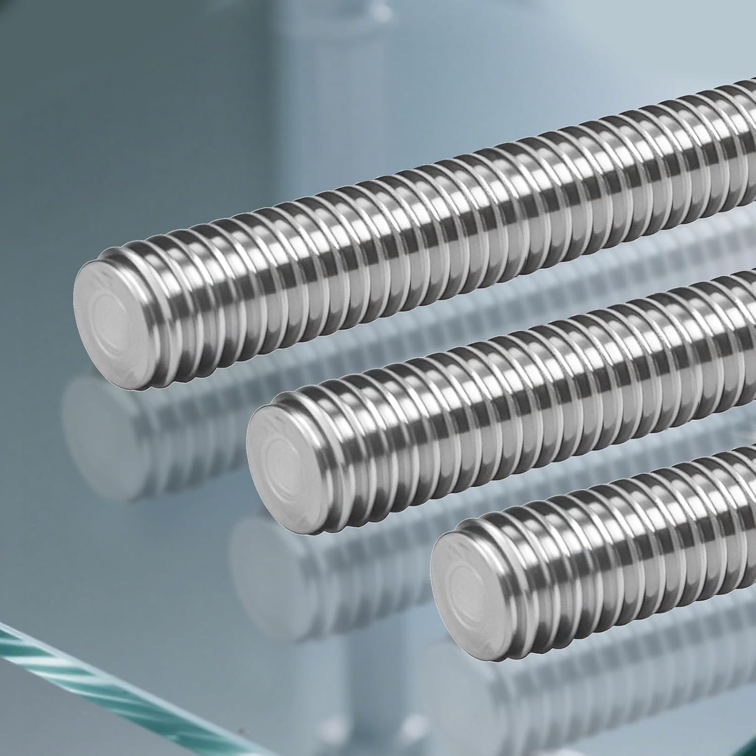 5 Pcs M4-0.7 Fully Threaded Rods 304 Stainless Steel Threads Studs Rods Long Threaded Screw Right Hand Threads, 250mm Length