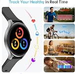 Smart Watch for Men Women, 1.27" HD Touchscreen Fitness Tracker, Bluetooth Calling, 100+ Sports Modes, Heart Rate Sleep Monitor, DIY Dial, IP68 Waterproof, Compatible with Android & iOS