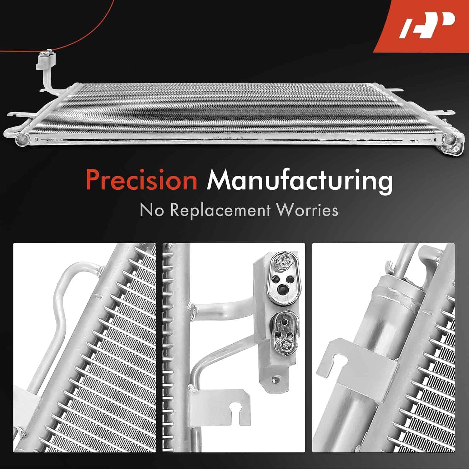 A-Premium Air Conditioning A/C Condenser Compatible with Land Rover Range Rover 2007-2012, Range Rover Sport 2006-2009, LR3 2005-2009, Replace# JRB500030