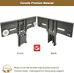 [UPGRADE STEEL SCREW]- W10350375 Dishwasher Top Rack Adjuster for Whirlpool Kitchenaid Kenmore, 1.25" Diameter Wheels Upper Rack Replacement Parts Replaces 3516330 AP5957560 W10250159 W10712395
