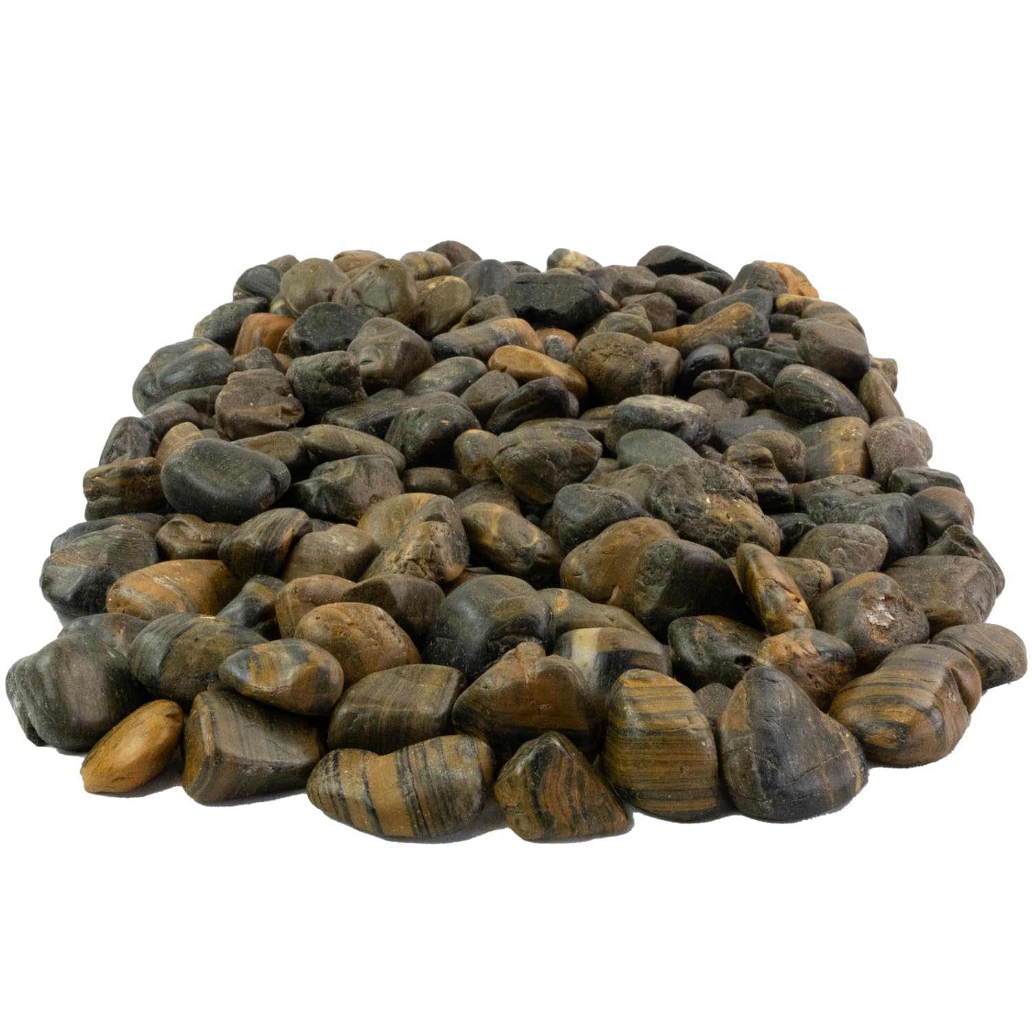 Dekosteine braun poliert 20 kg, Kieselsteine Garten 2-3 cm, Zierkies für Vasen, Flusssteine, Ziersteine, Flusssteine Pflanzen, Deko-Kies, Steine-Garten, Kies, Flusskiesel, braune Steine Deko